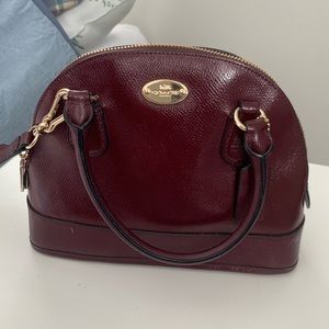 COACH maroon crossbody bag